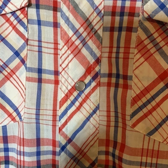 Vintage Wrangler Pearl Snap Button Down Shirt - Picture 3 of 7